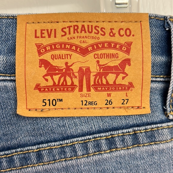 Levi’s 510 Jeans, Size 12 Regular 26x27 - Picture 8 of 13